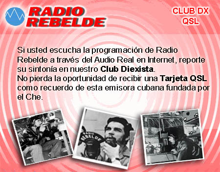 >Tarjeta QSL Rebelde